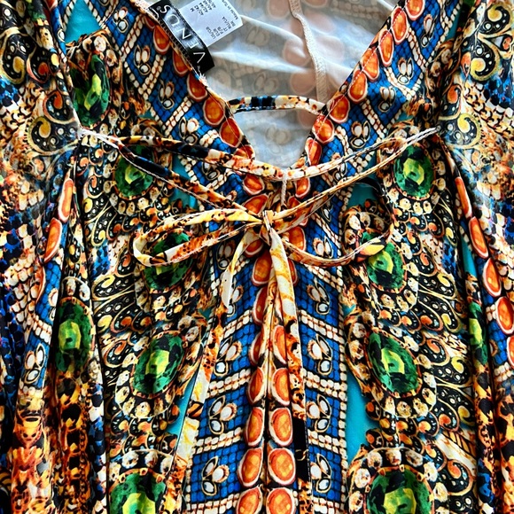 VENUS Colorful Hi-Low Backless Dress (M) NWOT - Picture 8 of 16